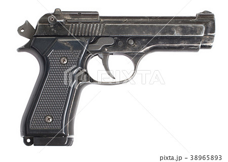 Beretta hand gun isolated on white background 38965893