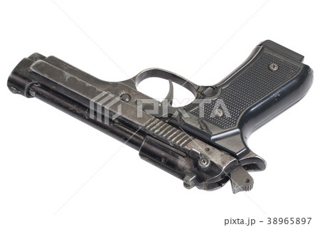 Beretta hand gun isolated on white background 38965897