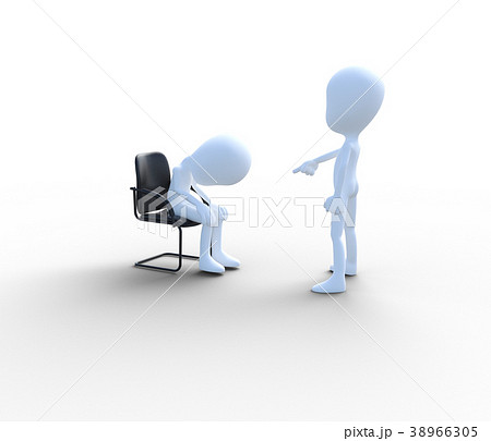 パワハライメージ　perming3DCGイラスト素材 38966305