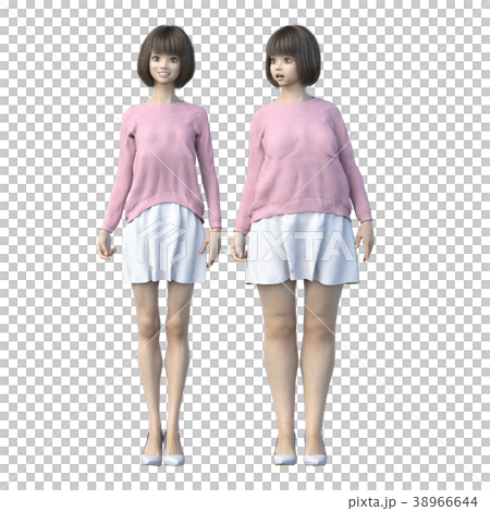 飲食圖像之前之後perming3dCG插圖素材 飲食圖像之前之後perming3dCG插圖素材 38966644