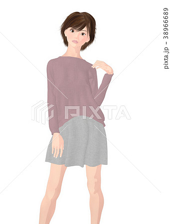 ポーズする女性 ファッション Perming2dcg イラスト素材のイラスト素材 3666