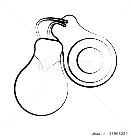 Isolated castanets outline. Musical instrument Isolated castanets outline. Musical instrument 38968029
