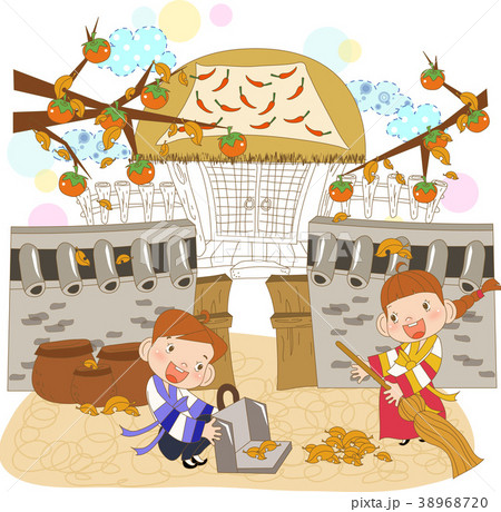 イラスト 秋 お盆のイラスト素材 3687