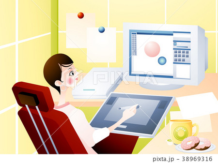 イラスト 女性 女 38969316