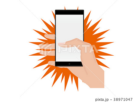 スマートフォンを持つ手 38971047