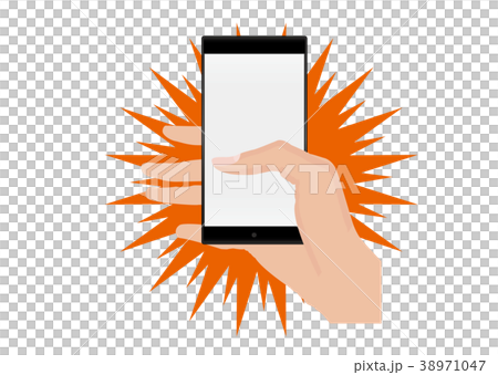 スマートフォンを持つ手 38971047