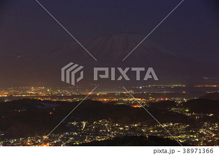 岩手山と夜景 岩手山と夜景 38971366