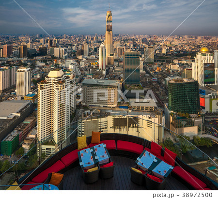 Terrace form restaurant on the rooftop bar Terrace form restaurant on the rooftop bar 38972500