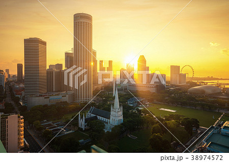 Cityscape of Singapore city 38974572