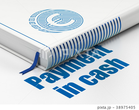 Currency concept: book Euro Coin, Payment In Cash 38975405