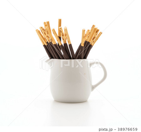 biscuit stick with chocolate flavored 38976659