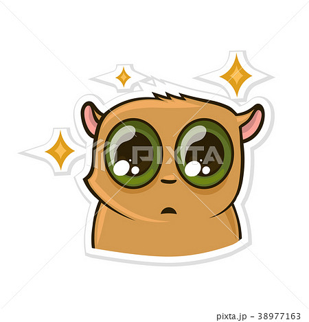 Sticker for messenger with funny animal 38977163