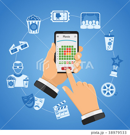 Online Cinema Ticket Order Concept 38979533