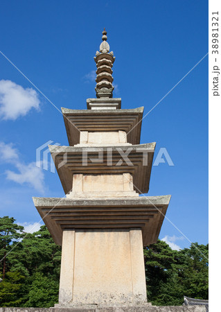 釈迦塔 仏国寺 空 38981321