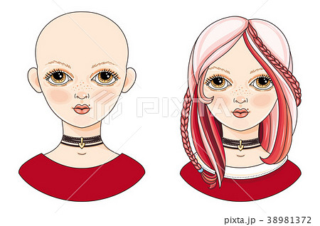 Avatar beautiful girl with exotic hairstyle Avatar beautiful girl with exotic hairstyle 38981372