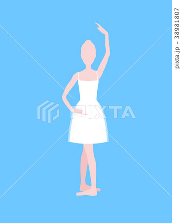 Cartoon Basic Ballet Position. Vector 38981807