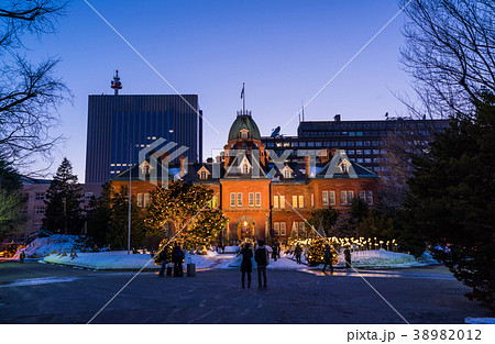 北海道の冬　北海道道庁ライトアップイベント 38982012