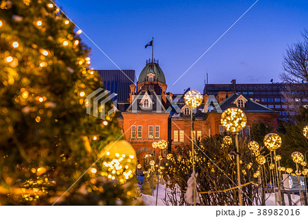 北海道の冬　北海道道庁ライトアップイベント 38982016