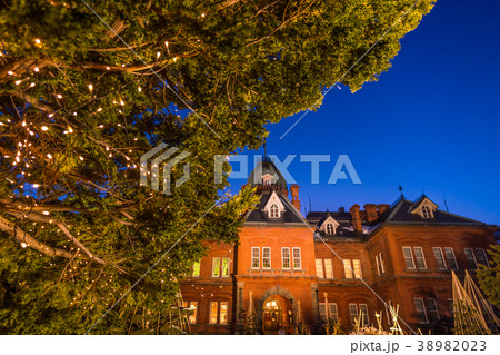 北海道の冬　北海道道庁ライトアップイベント 38982023