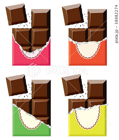 vector collection of chocolate bars 38982274