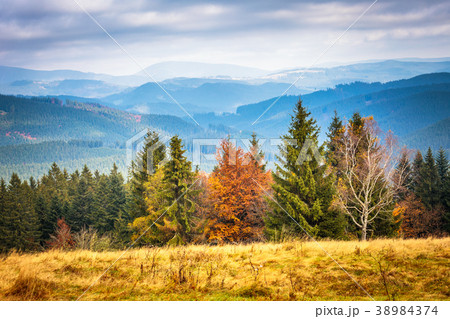 Mountainous countryside. Mountainous countryside. 38984374