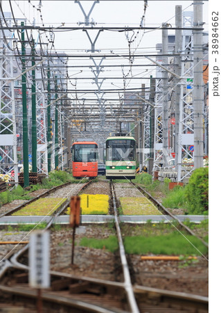 都電荒川線 荒川車庫前 都電荒川線 荒川車庫前 38984662