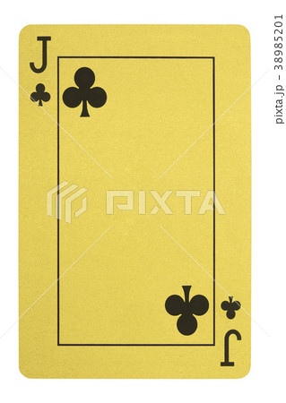 Golden playing cards, Jack of clubs 38985201