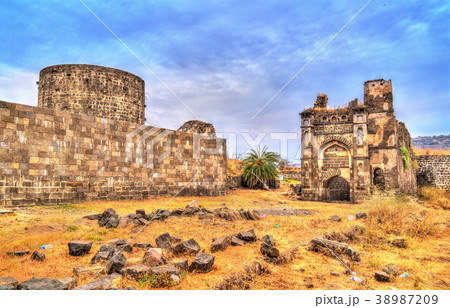 Chini Mahal, a ruined palace at Daulatabad fort in Chini Mahal, a ruined palace at Daulatabad fort in 38987209