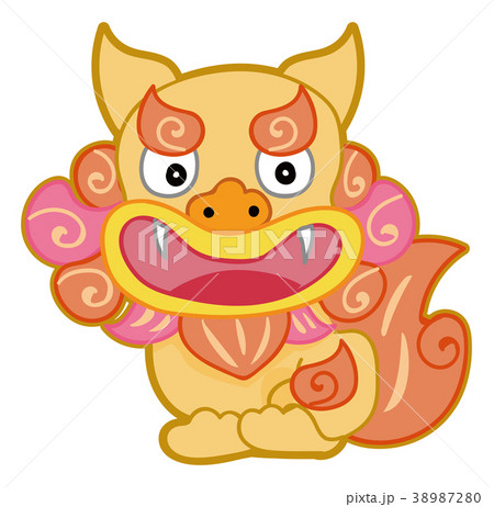 シーサーのイラスト素材のイラスト素材