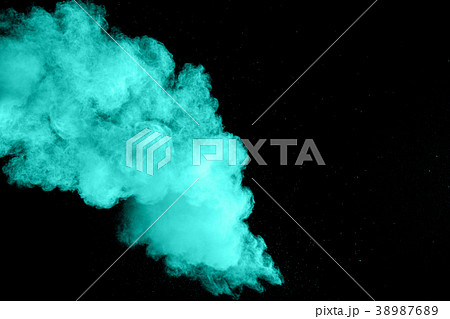 green color powder explosion cloud isolated backgr green color powder explosion cloud isolated backgr 38987689
