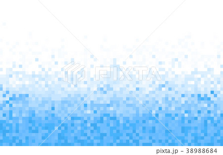 Blue pixel square tiled mosaic background 38988684