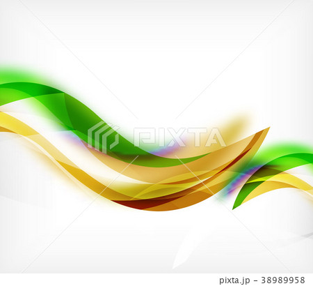Vector colorful wavy stripe on white background Vector colorful wavy stripe on white background 38989958