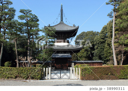 京都　近衛天皇陵　多宝塔 38990311