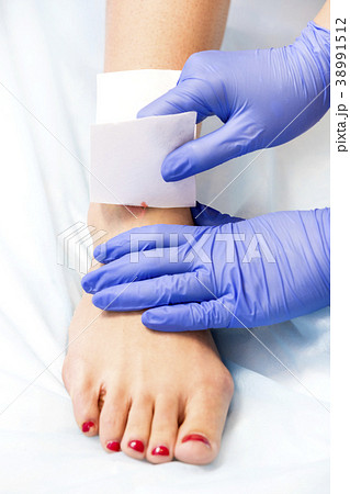 The process of classical wax depilation of female The process of classical wax depilation of female 38991512