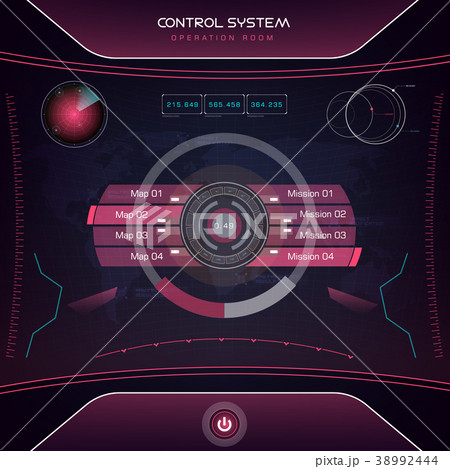 Interface UI design graphic illustration HUD 38992444