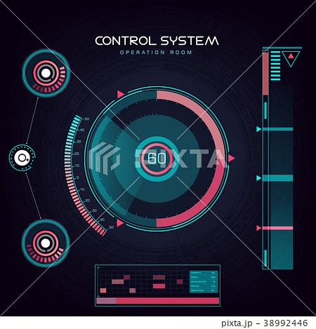 Interface UI design graphic illustration HUD 38992446