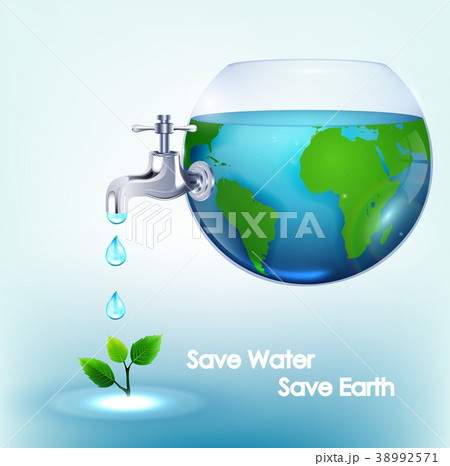 World water inside bowl with taps flush of leaves 38992571