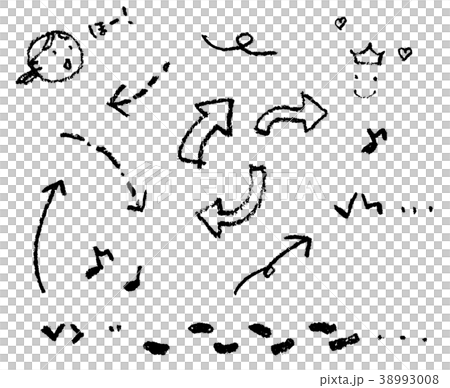 Hand-painted cut "arrows, footprints, etc." 38993008