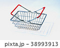 Shopping basket with red handle  38993913