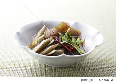 ごぼうとコンニャクの炒め煮1 38996618