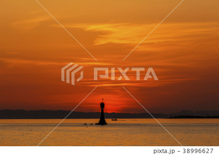 糸島半島福の浦の夕日 糸島半島福の浦の夕日 38996627