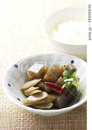 ごぼうとコンニャクの炒め煮23 38996646