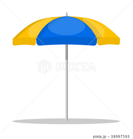beach umbrella on white background 38997593