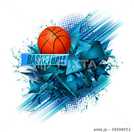 basketball ball and text abstract background sport 38998052