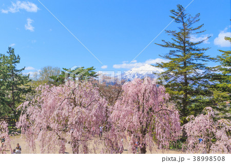 移転後の弘前城の天守からみた風景 移転後の弘前城の天守からみた風景 38998508