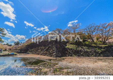 春の天守移転後の弘前城の風景 38999201