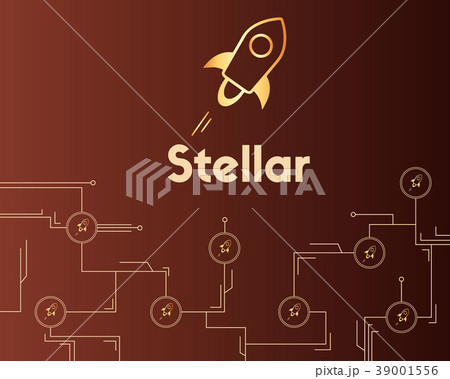 Blockchain stellar style circuit on dark 39001556