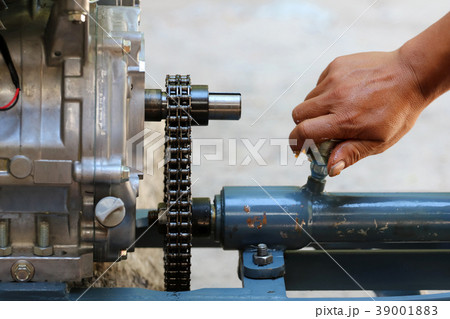 Asian people are repair or maintenance boat engine Asian people are repair or maintenance boat engine 39001883