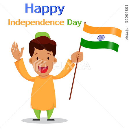 Independence Day in India. Greeting card Independence Day in India. Greeting card 39004801