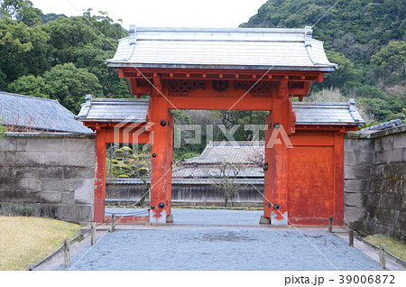 仙巌園の「錫門」（鹿児島県鹿児島市） 39006872